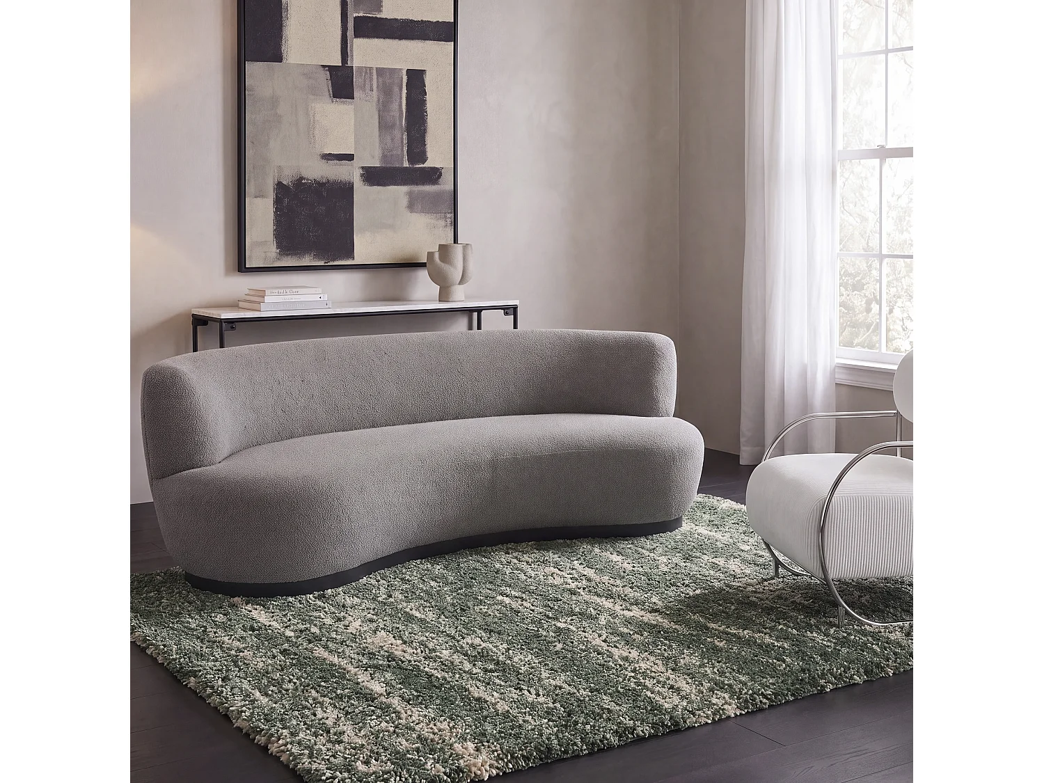 Tapis Ivoire/Vert 160 X 229 cm - Vida