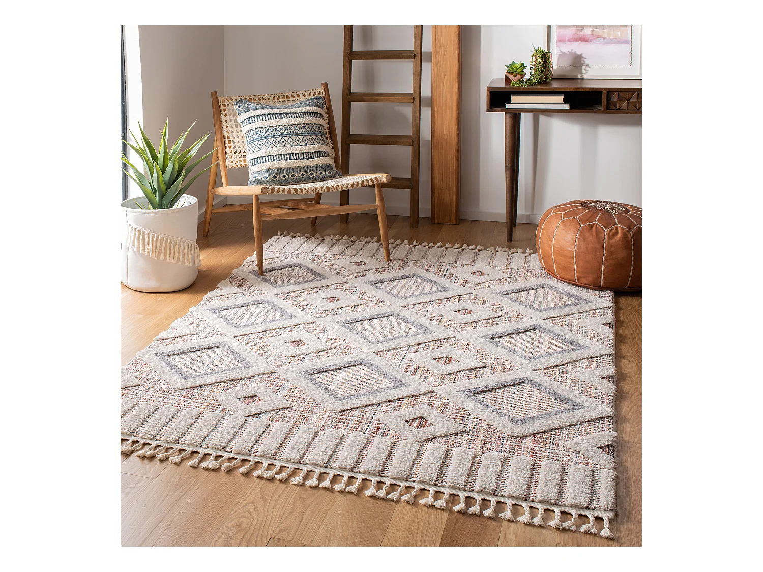 Tapis Gris/Multicolore 122 X 183 cm - Juliana