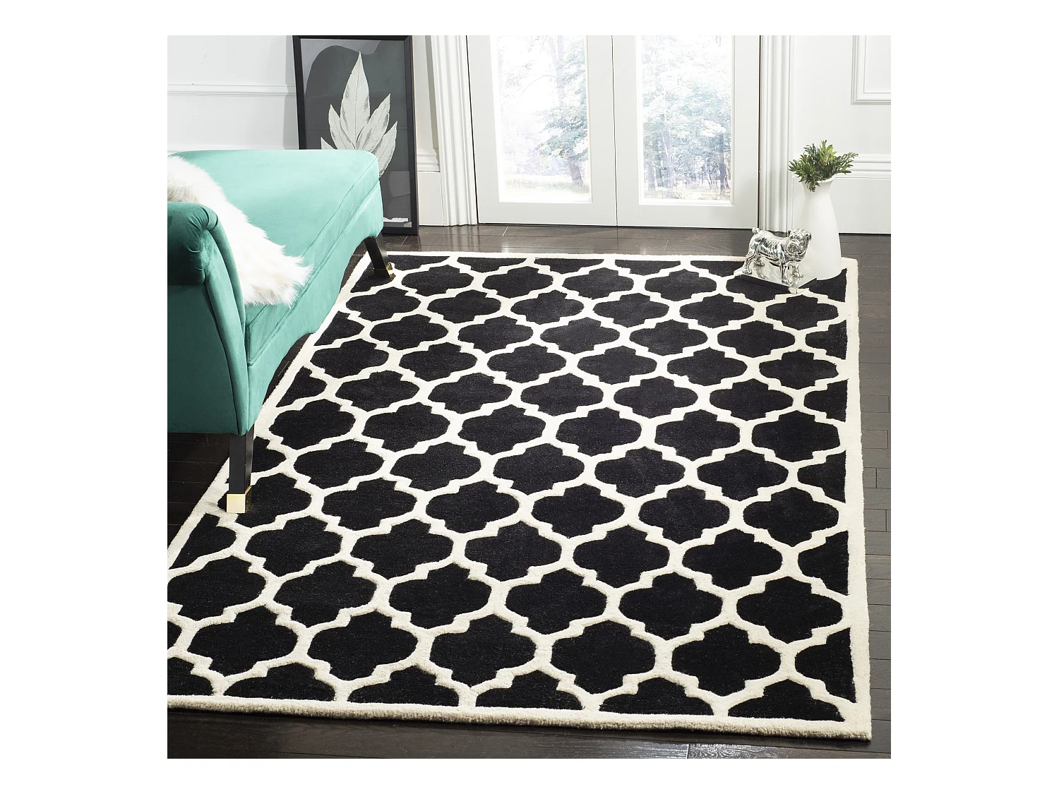 Tapis Noir/Neutre 183 X 274 cm - Camilla