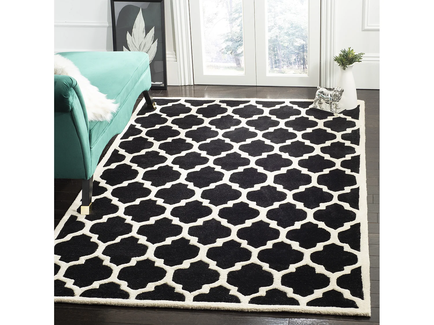 Tapis Noir/Neutre 183 X 274 cm - Camilla