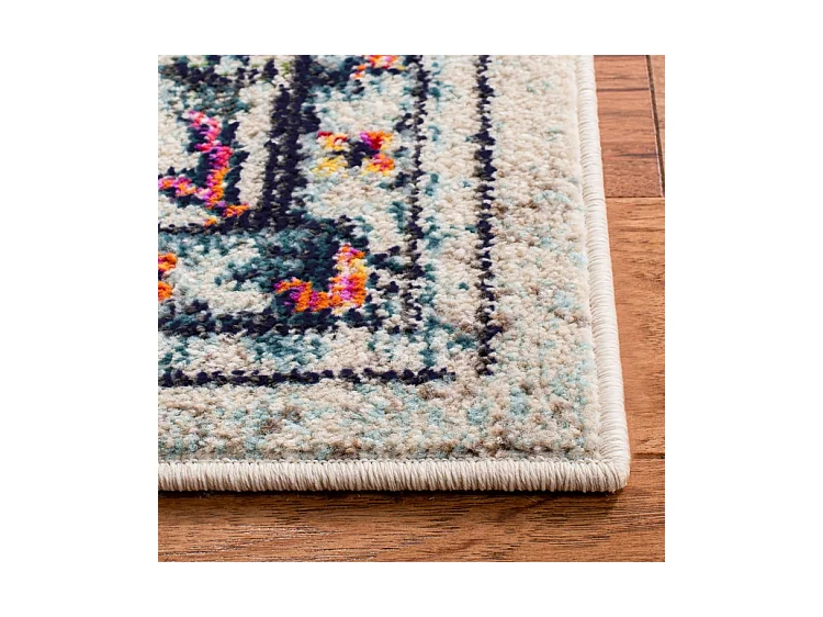 Tapis Crème/Bleu 244 X 244 cm - Malaya