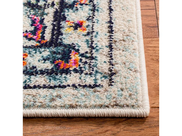 Tapis Crème/Bleu 244 X 244 cm - Malaya