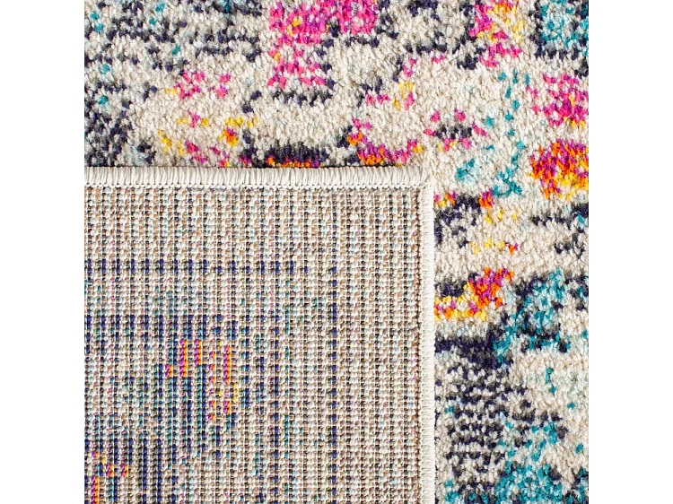 Tapis Crème/Bleu 244 X 244 cm - Malaya