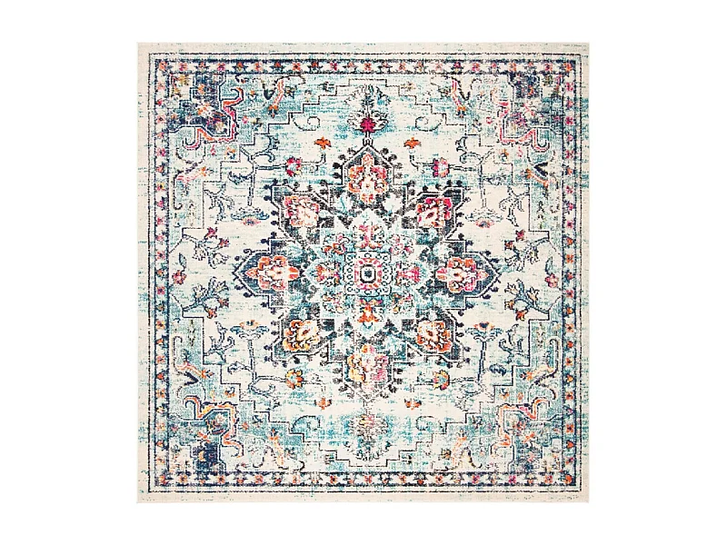 Tapis Crème/Bleu 244 X 244 cm - Malaya