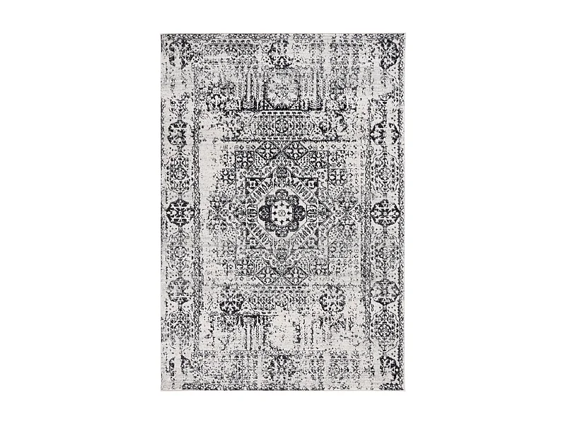 Tapis Neutre/Noir 155 X 229 cm - Carine
