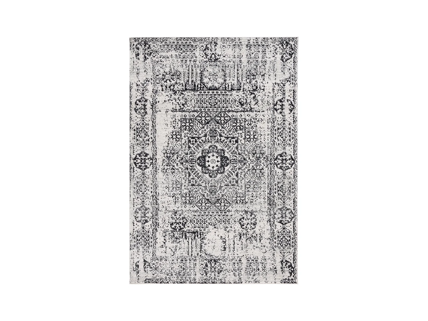 Tapis Neutre/Noir 155 X 229 cm - Carine