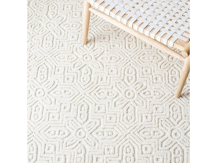 Tapis Blanc 91 X 152 cm - Mariselle