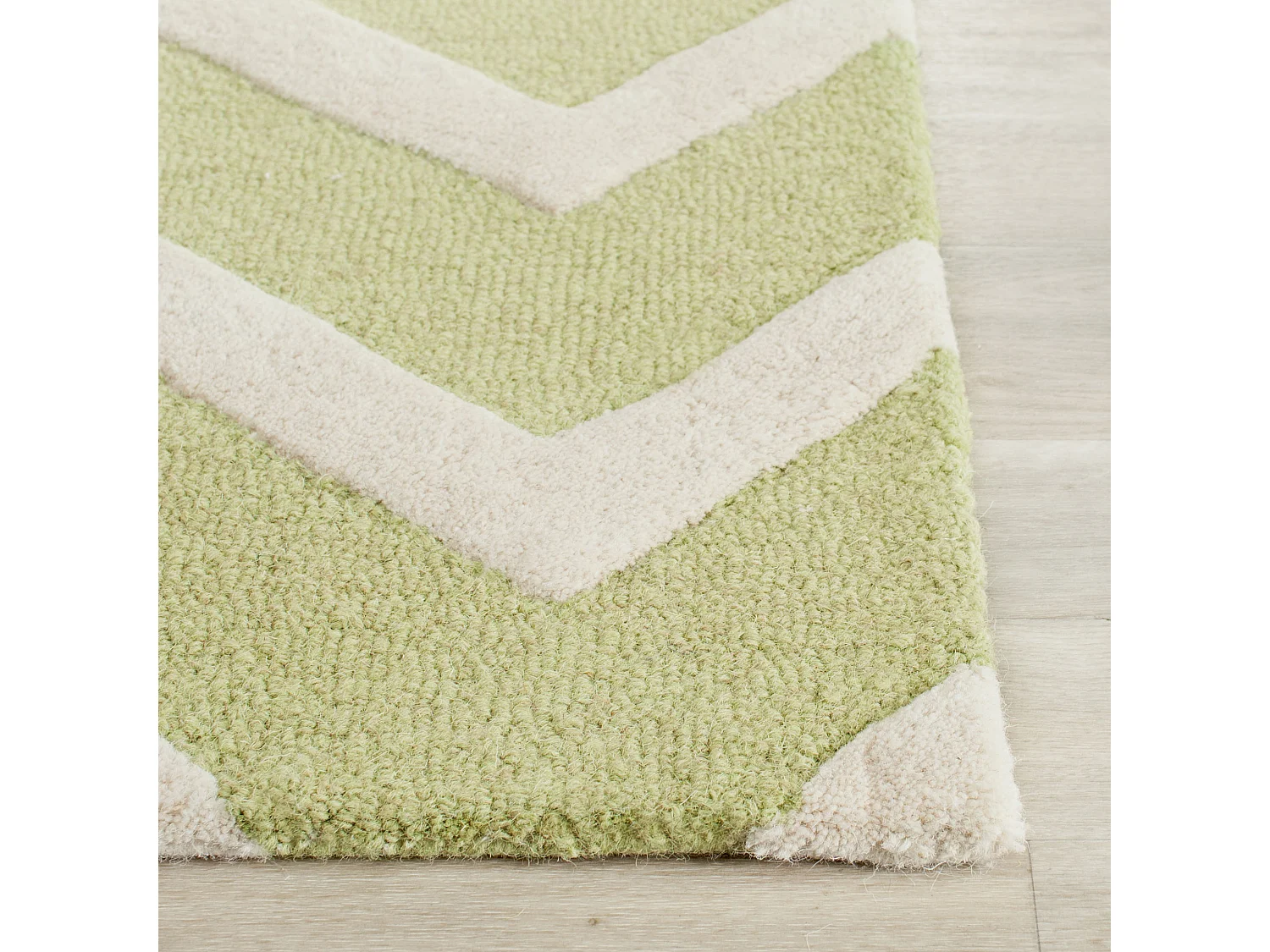 Tapis Vert/Neutre 122 X 183 cm - Edie