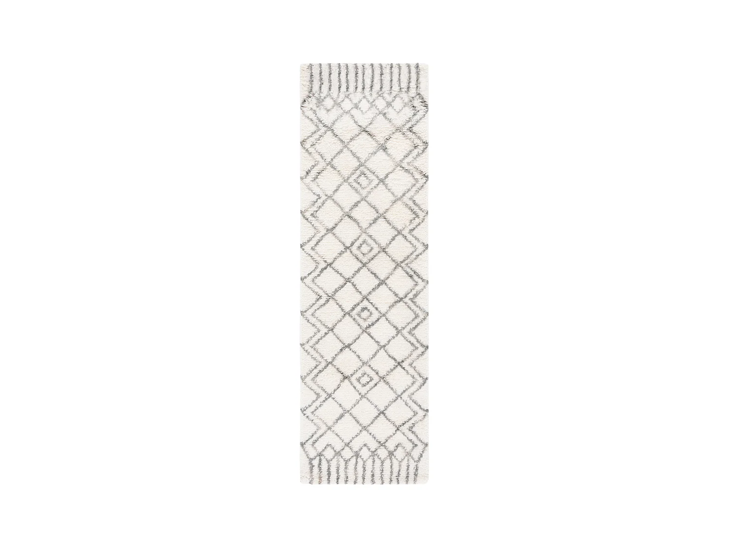 Tapis Neutre/Gris 69 X 244 cm - Rick