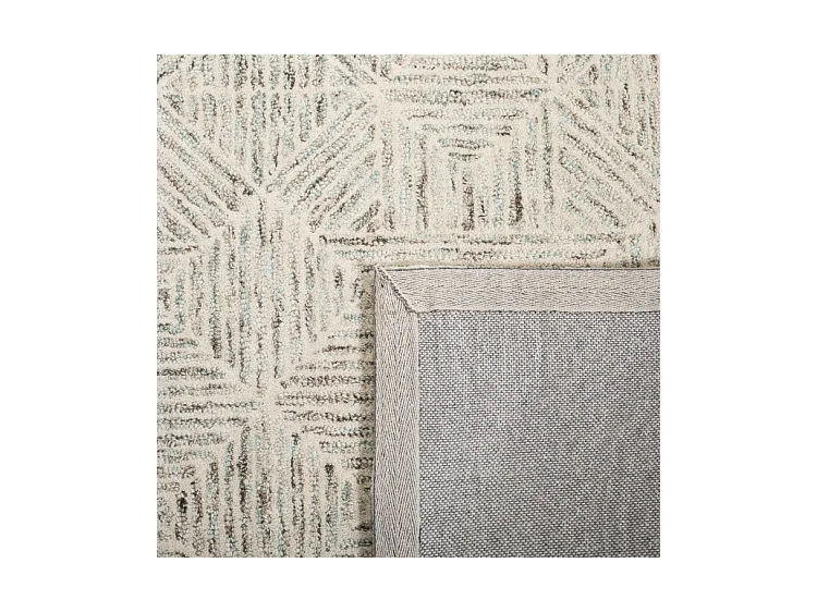 Tapis Ivoire/Bleu clair 183 X 183 cm - Delyth