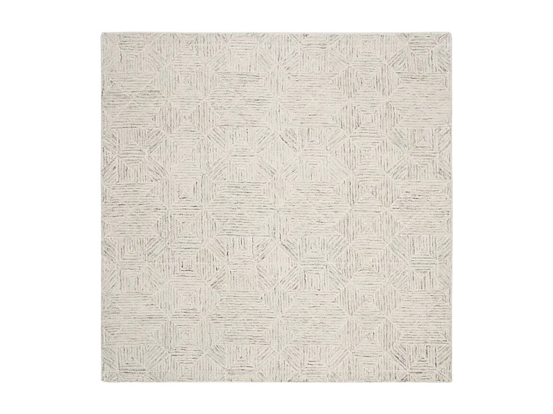 Tapis Ivoire/Bleu clair 183 X 183 cm - Delyth