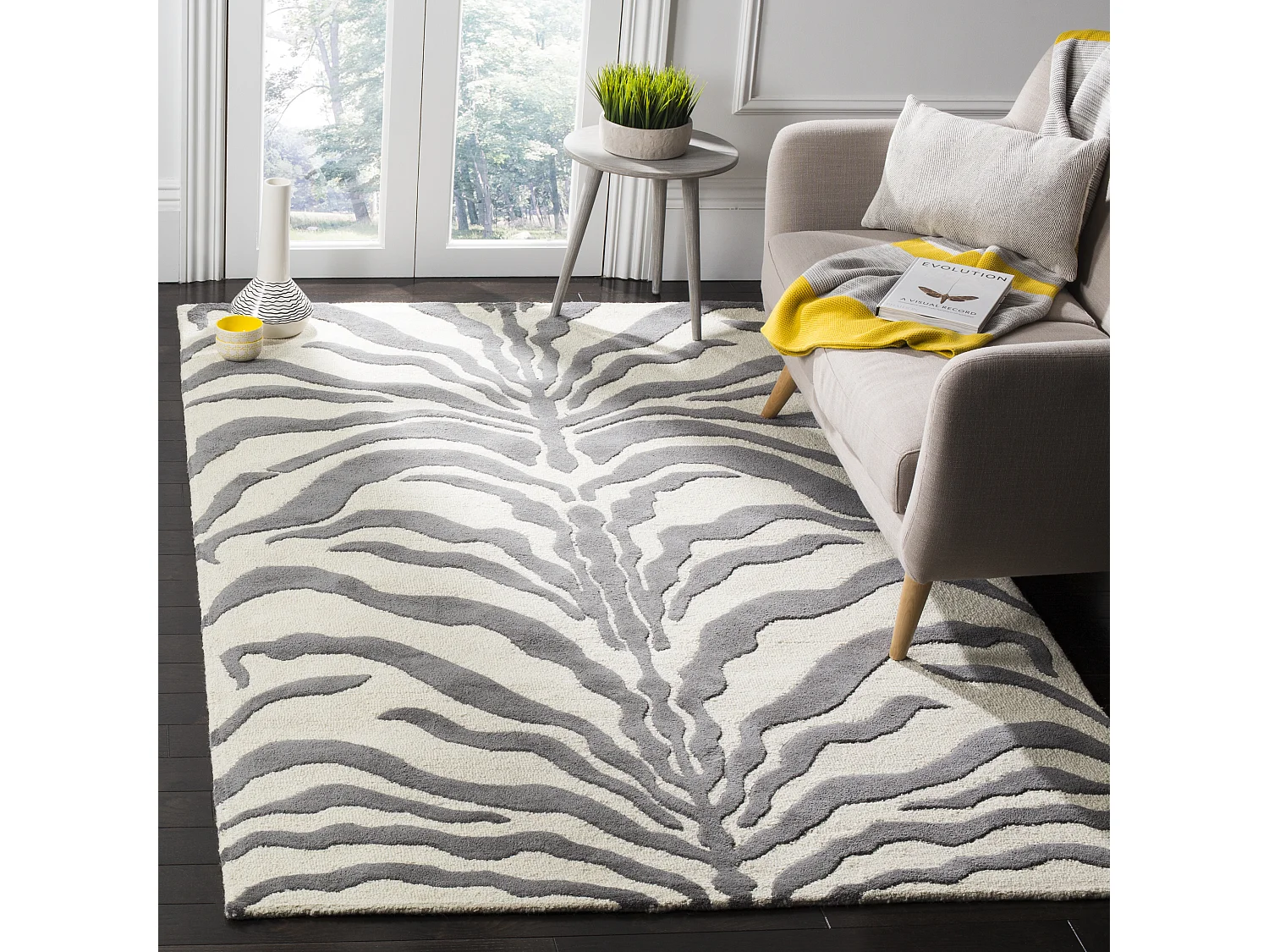 Tapis Neutre/Gris 183 X 274 cm - Nahla
