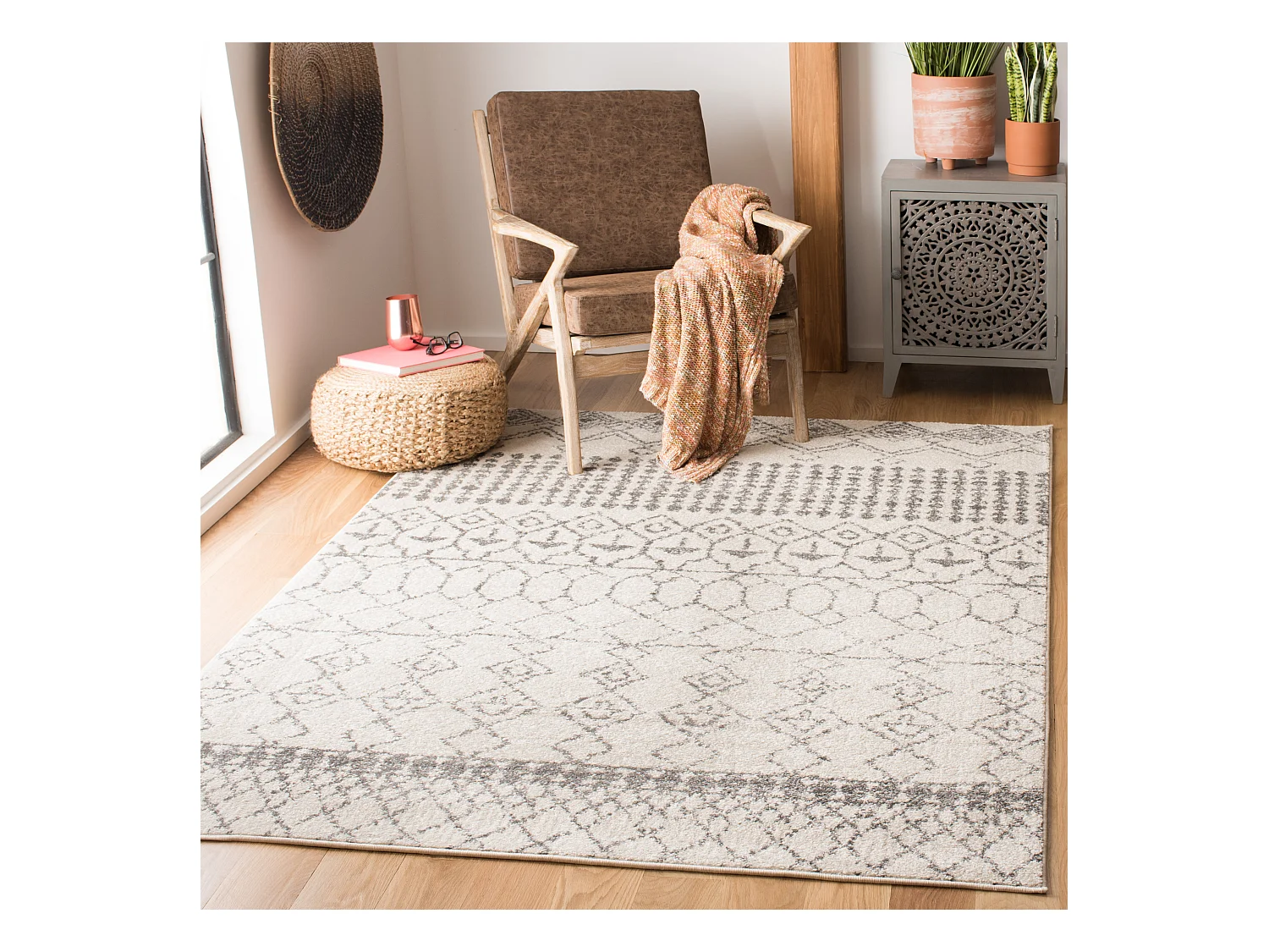Tapis Neutre/Gris 160 X 229 cm - Harmony