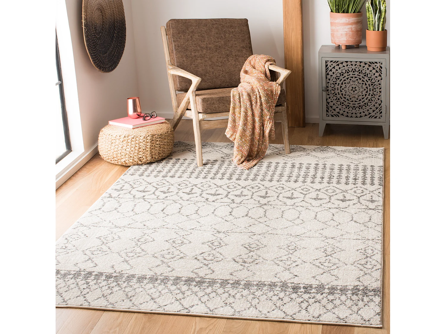 Tapis Neutre/Gris 160 X 229 cm - Harmony