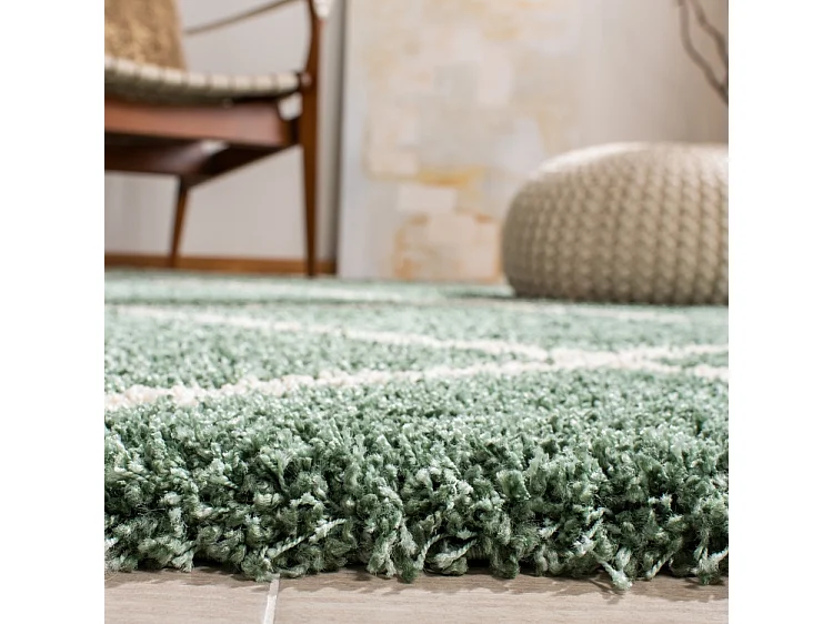 Tapis Vert/Ivoire 213 X 213 cm - Myla