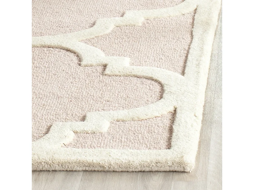 Tapis Rose/Neutre 61 X 91 cm - Lenora