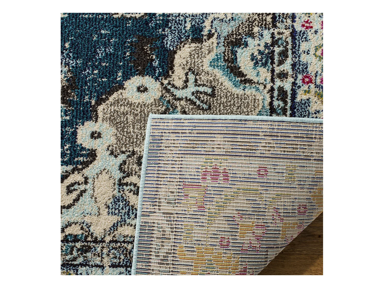 Tapis Bleu Marine/Bleu 155 X 231 cm - Milà