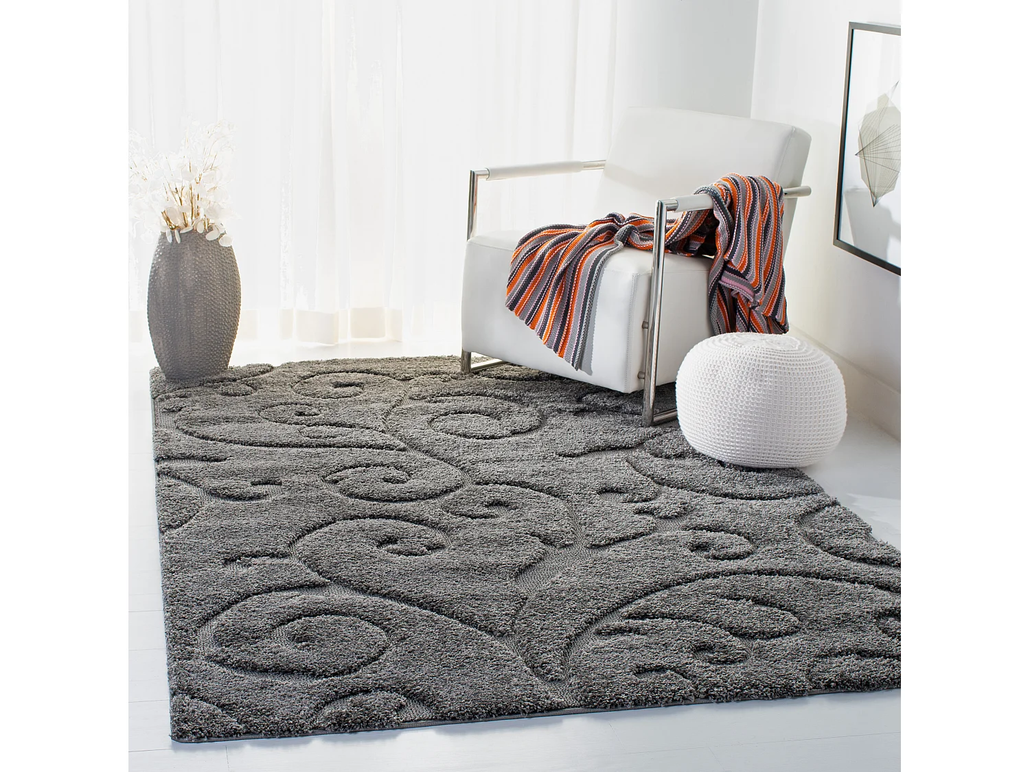 Tapis Gris 99 X 160 cm - Rosalind