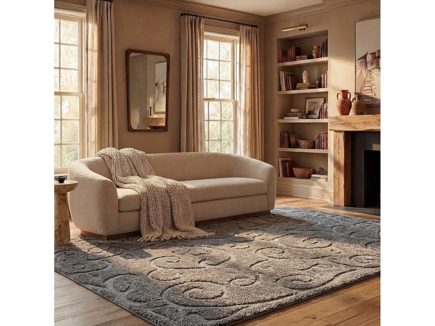 Tapis Gris 99 X 160 cm - Rosalind