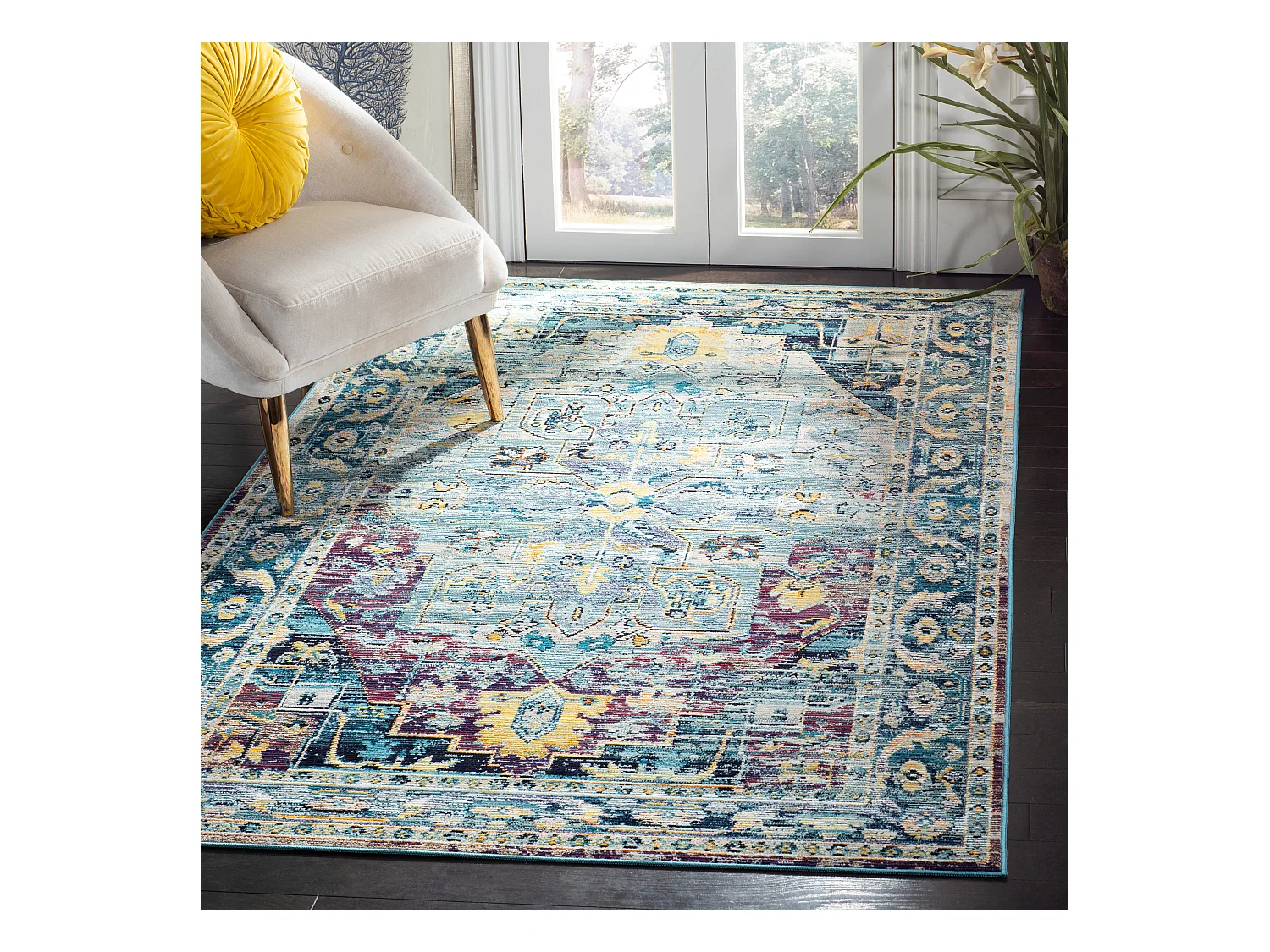 Tapis Bleu/Violet 201 X 279 cm - Dreda