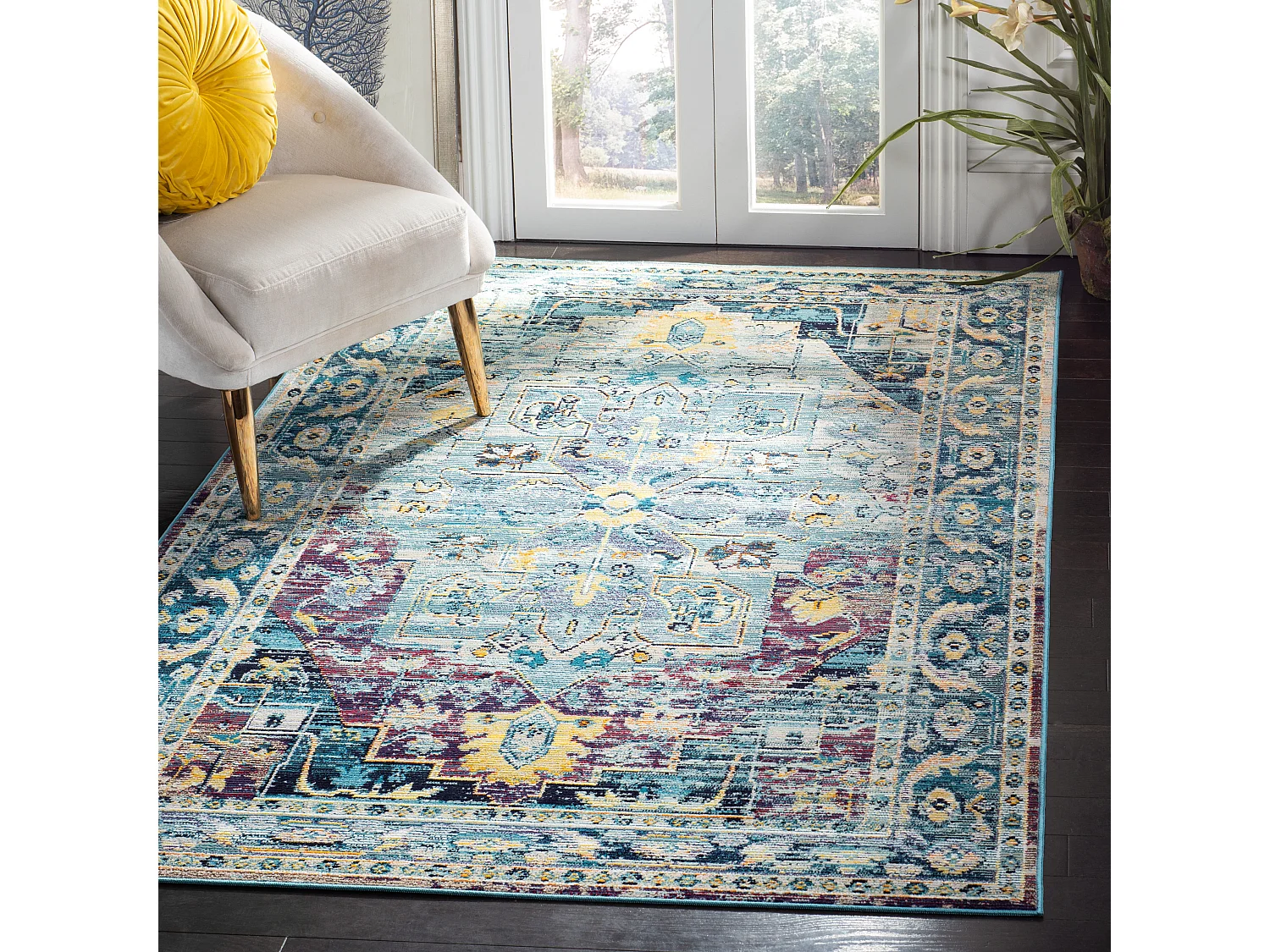 Tapis Bleu/Violet 201 X 279 cm - Dreda