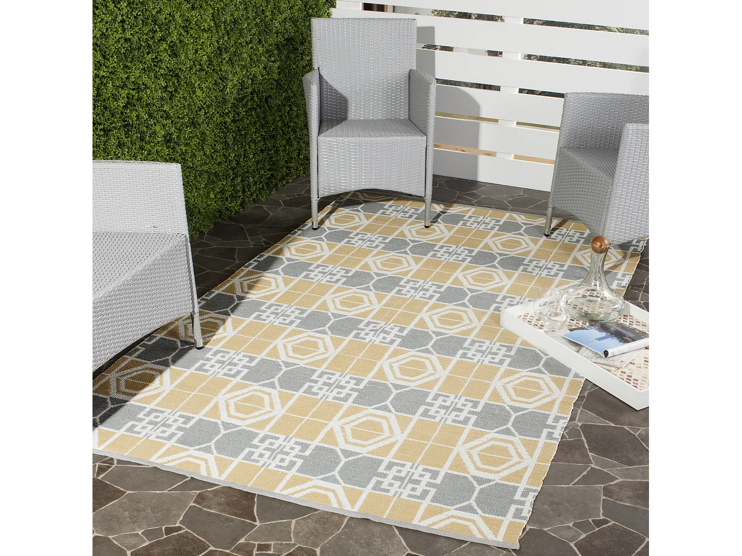 Tapis Neutre/Gris 152 X 244 cm - Collin
