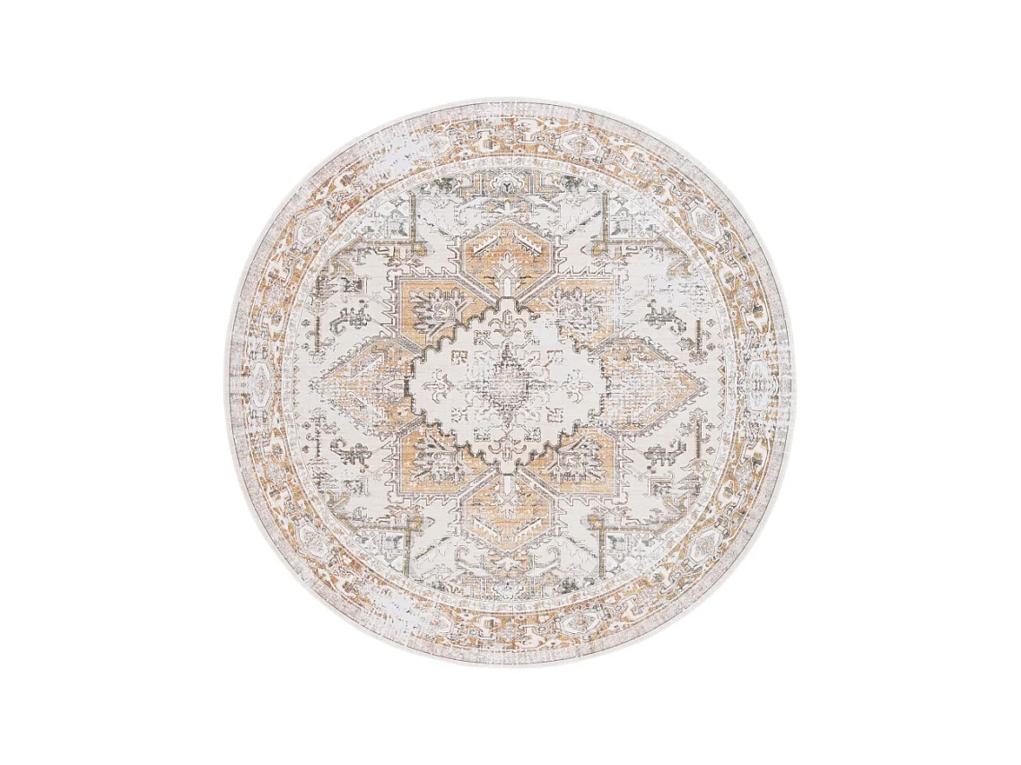 Tapis Beige/Or 122 X 122 cm - Bailee