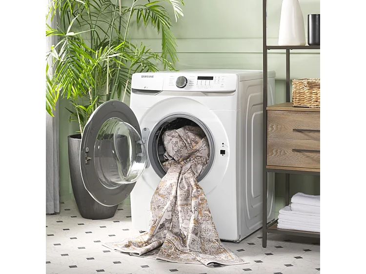 Tapis Beige/Or 122 X 122 cm - Bailee