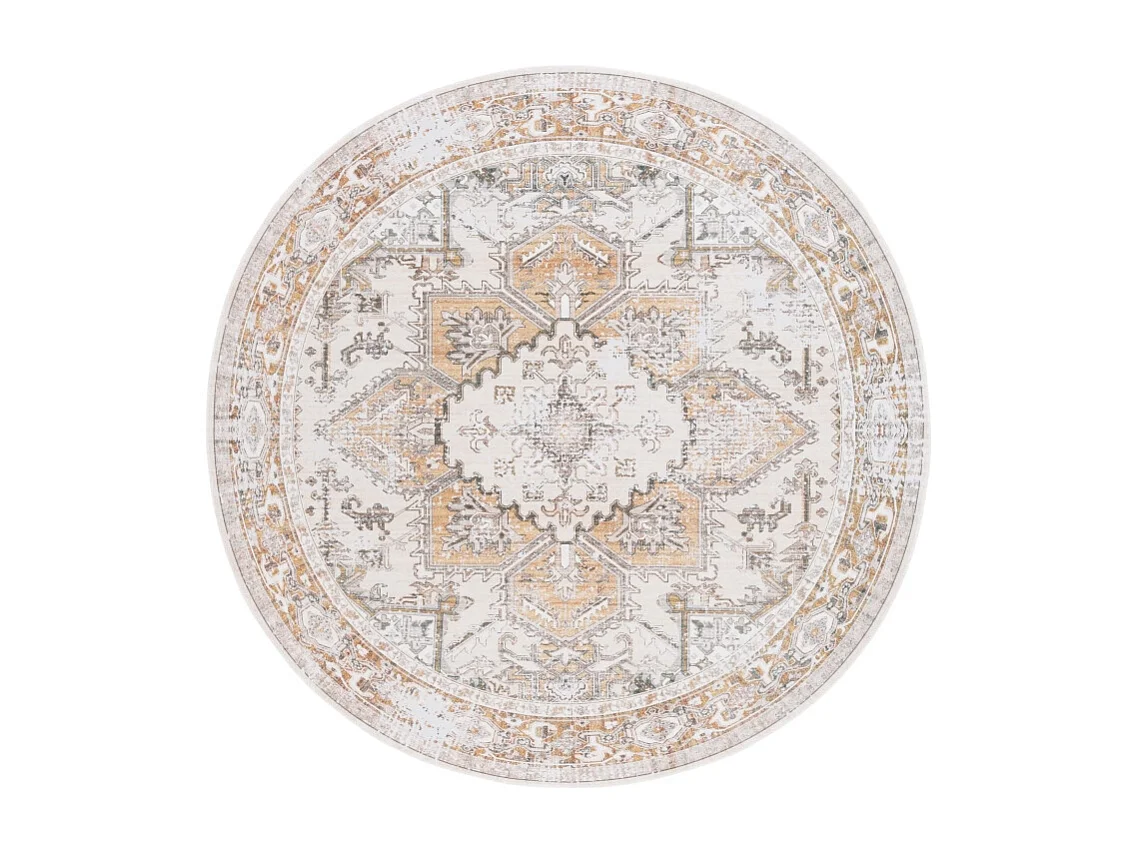 Tapis Beige/Or 122 X 122 cm - Bailee