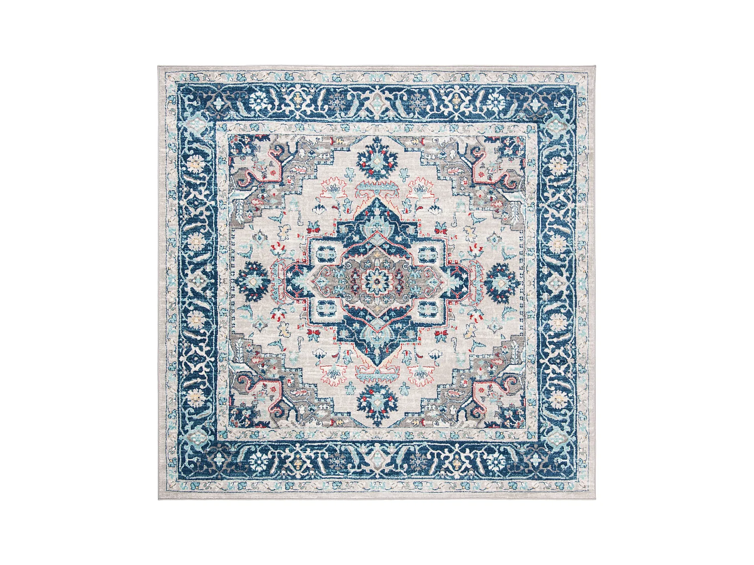 Tapis Gris/Bleu 201 X 201 cm - Saoirse