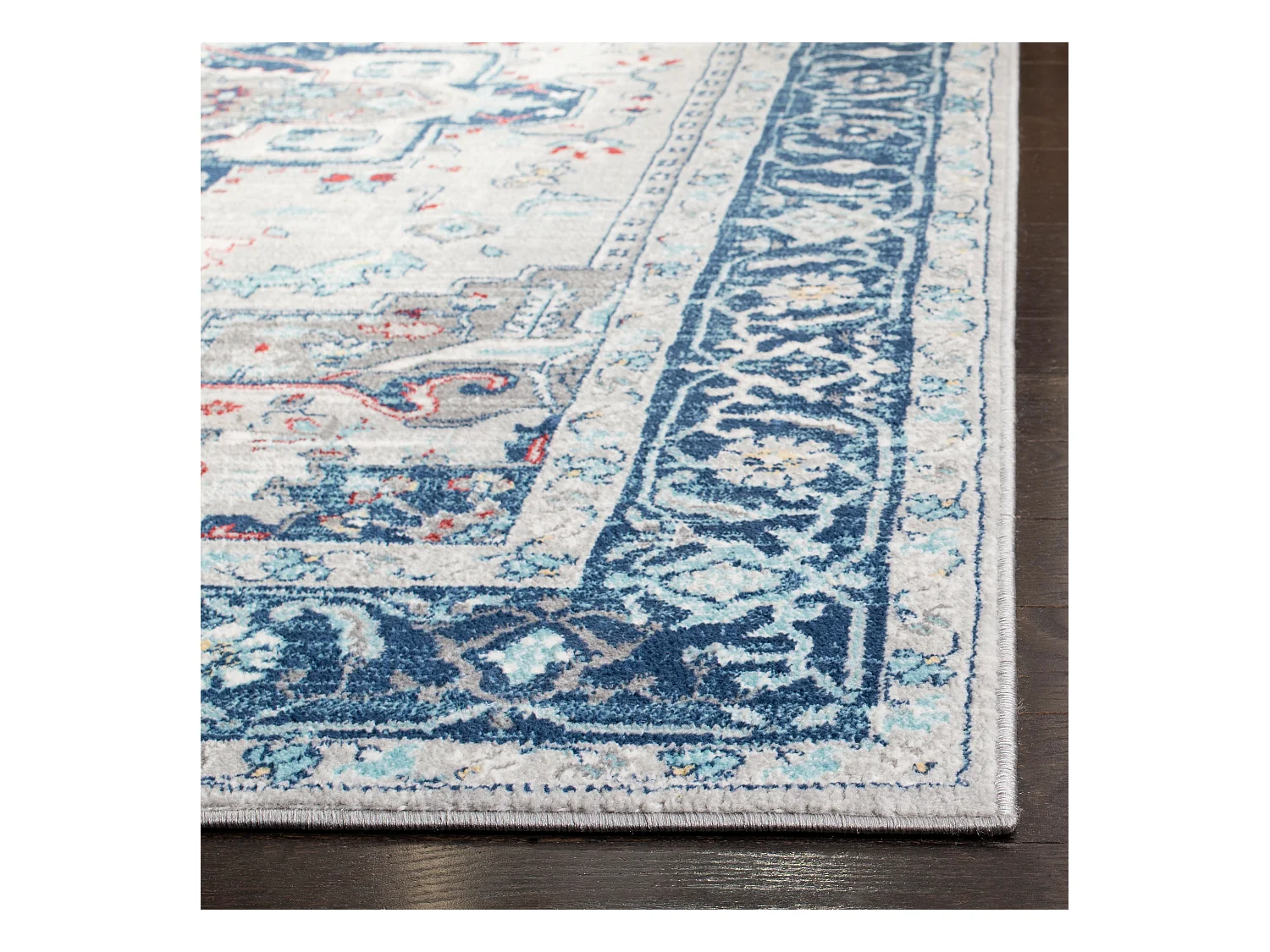 Tapis Gris/Bleu 201 X 201 cm - Saoirse