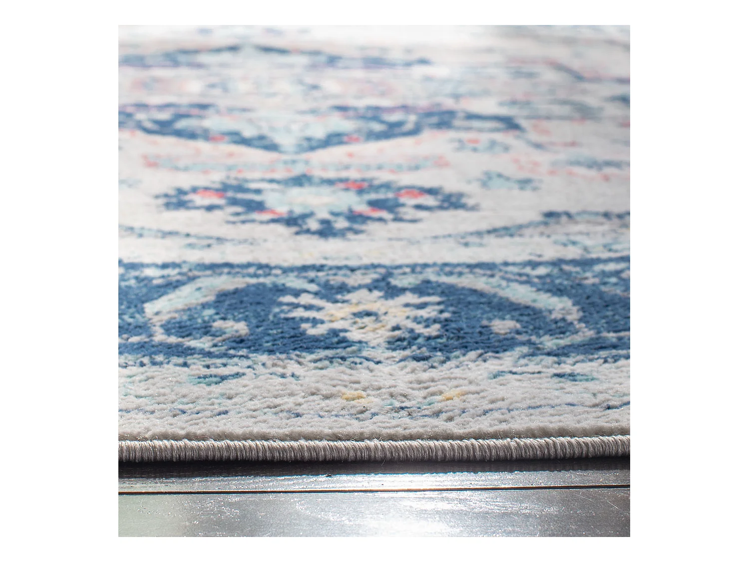 Tapis Gris/Bleu 201 X 201 cm - Saoirse