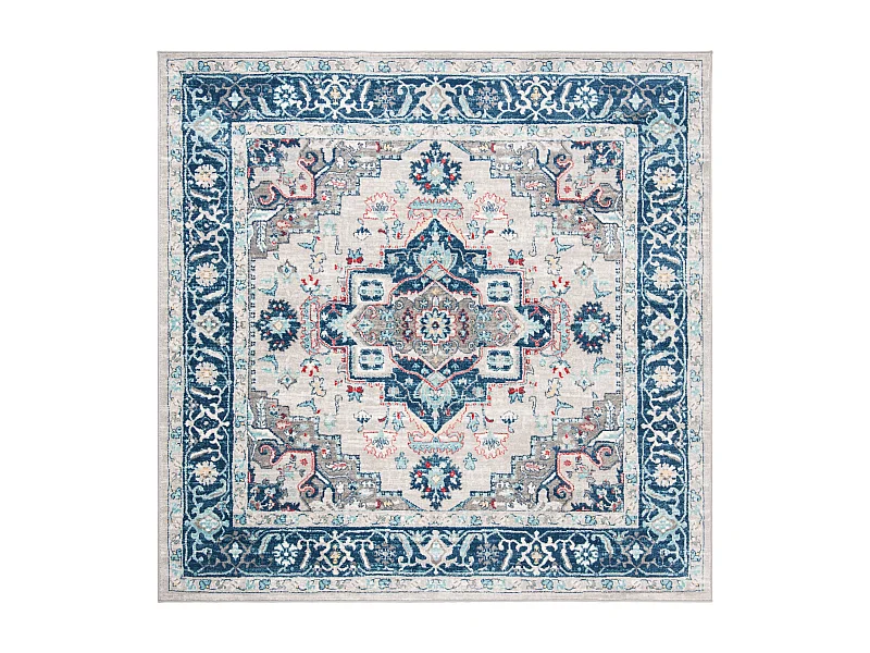 Tapis Gris/Bleu 201 X 201 cm - Saoirse