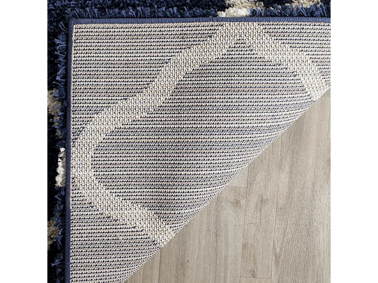 Tapis Bleu Marine/Neutre 183 X 274 cm - Brooklyn