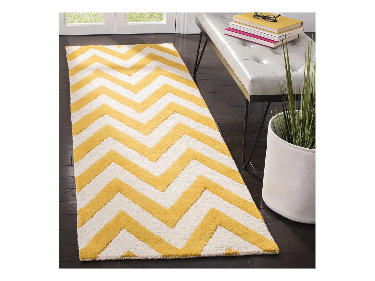 Tapis Or/Neutre 76 X 244 cm - Stella