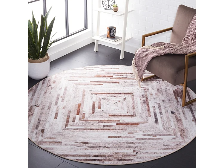 Tapis Beige/Brun 183 X 183 cm - Nessa