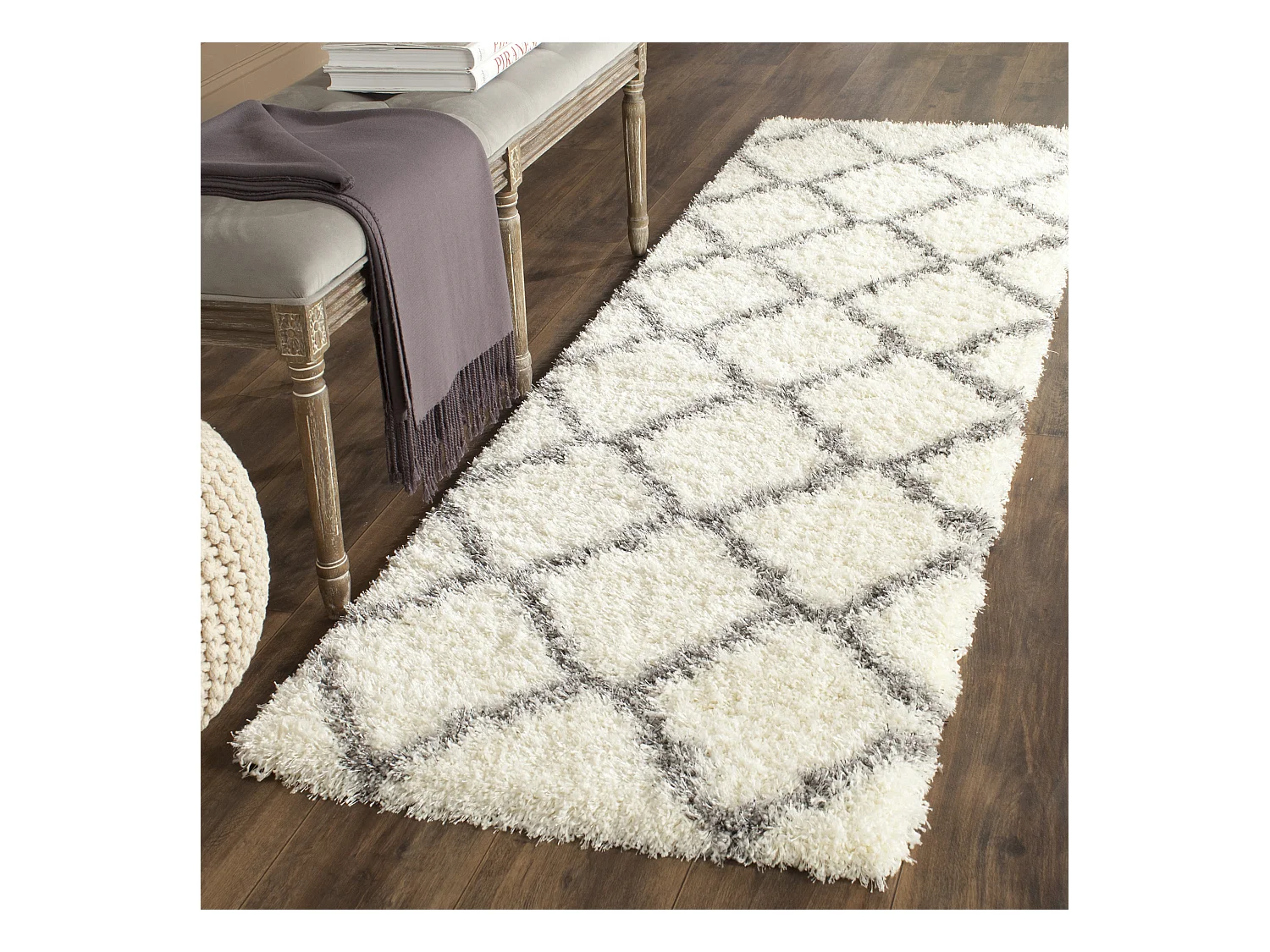 Tapis Neutre/Gris 69 X 213 cm - Norah