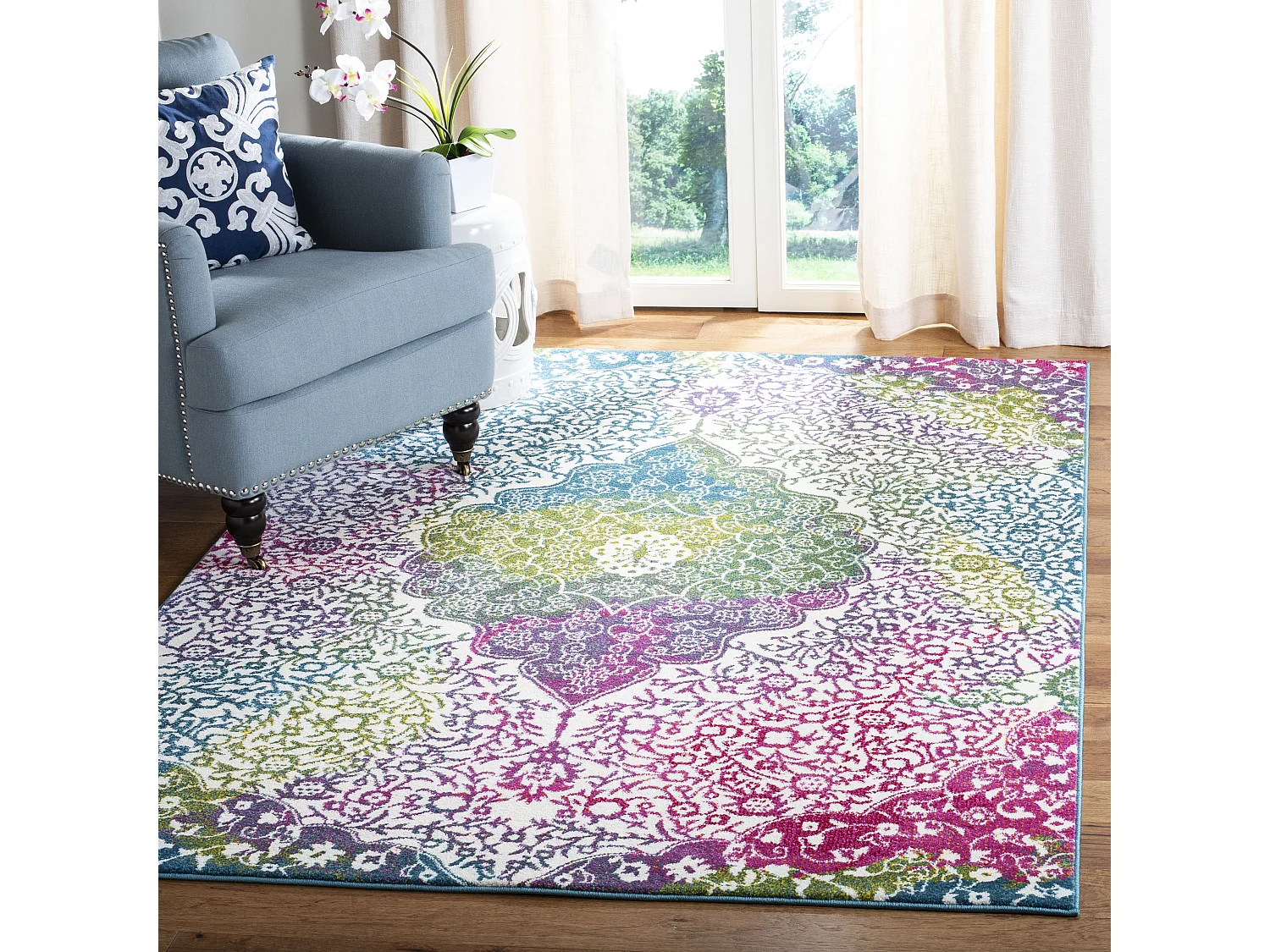 Tapis Neutre/Rose 201 X 274 cm - Trinity