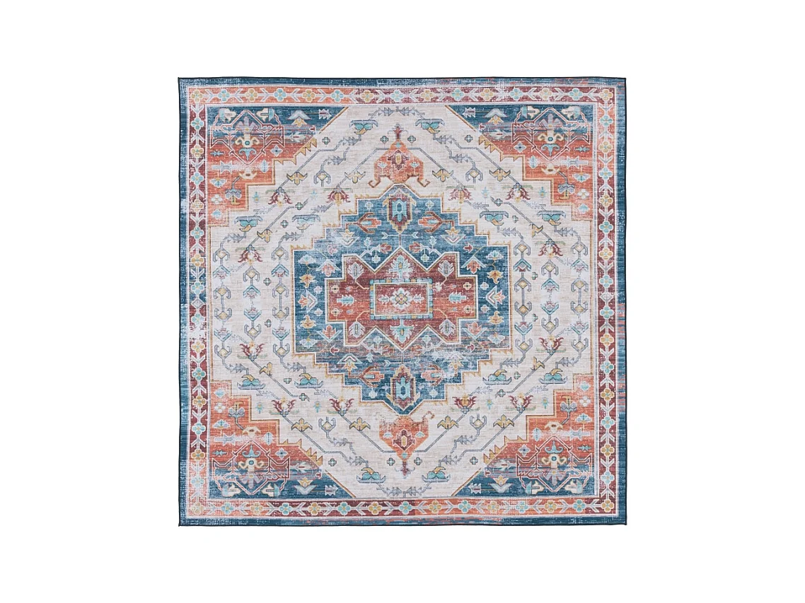 Tapis Bleu/Rouge 183 X 183 cm - Mirella