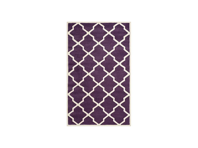 Tapis Violet/Ivoire 152 X 244 cm - Carbone