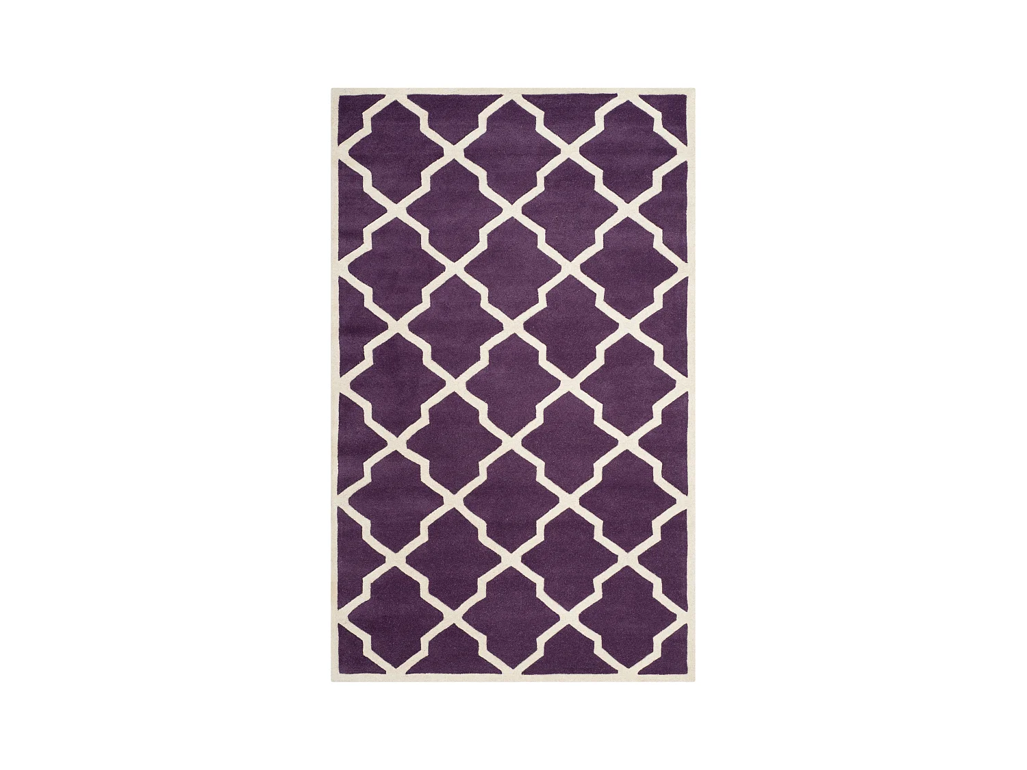 Tapis Violet/Ivoire 152 X 244 cm - Carbone