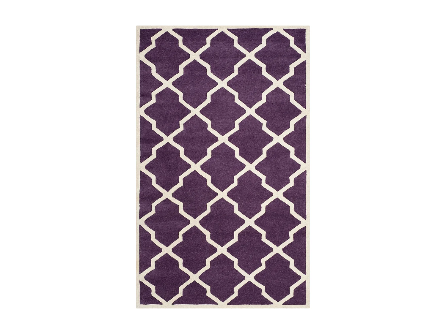 Tapis Violet/Ivoire 152 X 244 cm - Carbone