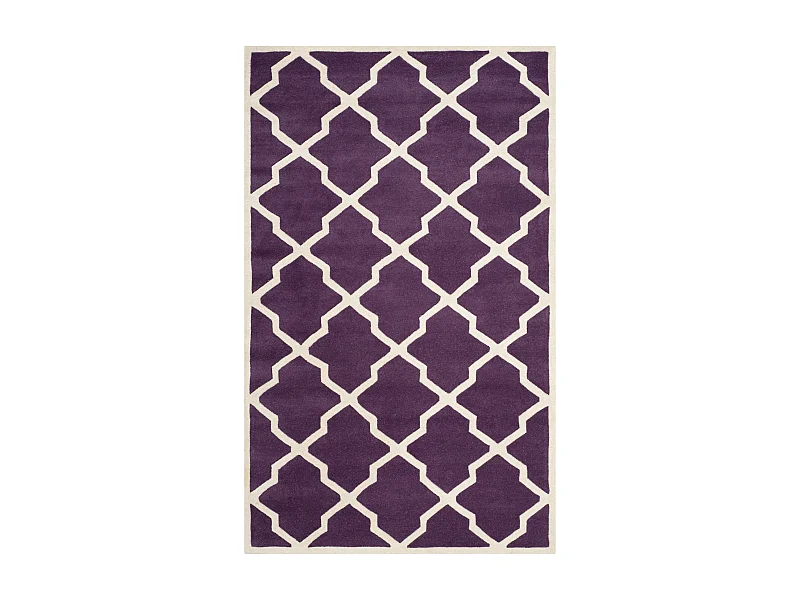 Tapis Violet/Ivoire 152 X 244 cm - Carbone