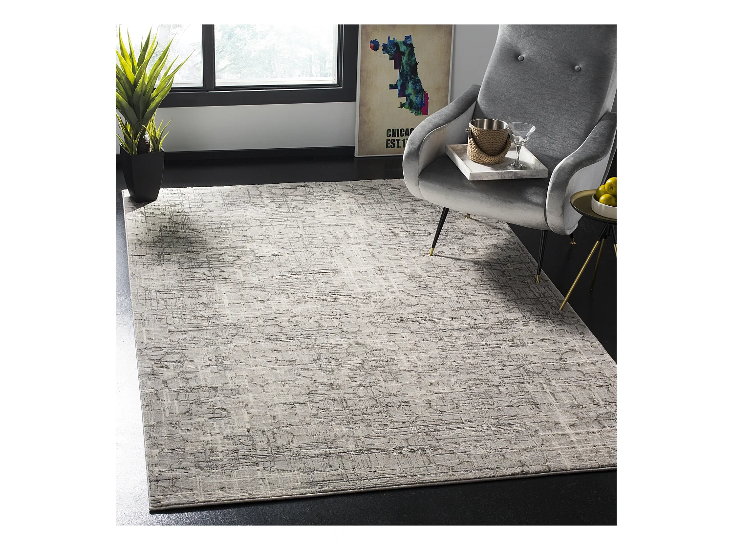 Tapis Gris 160 X 229 cm - Melody