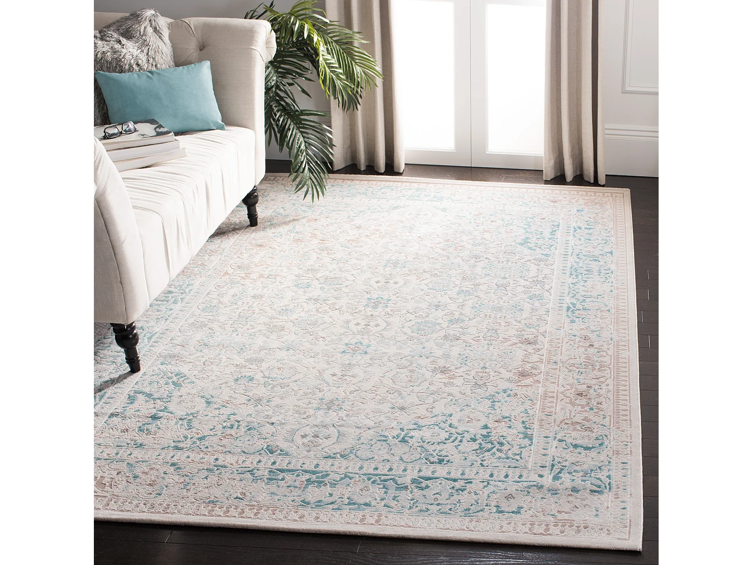 Tapis Bleu/Neutre 201 X 279 cm - Sera