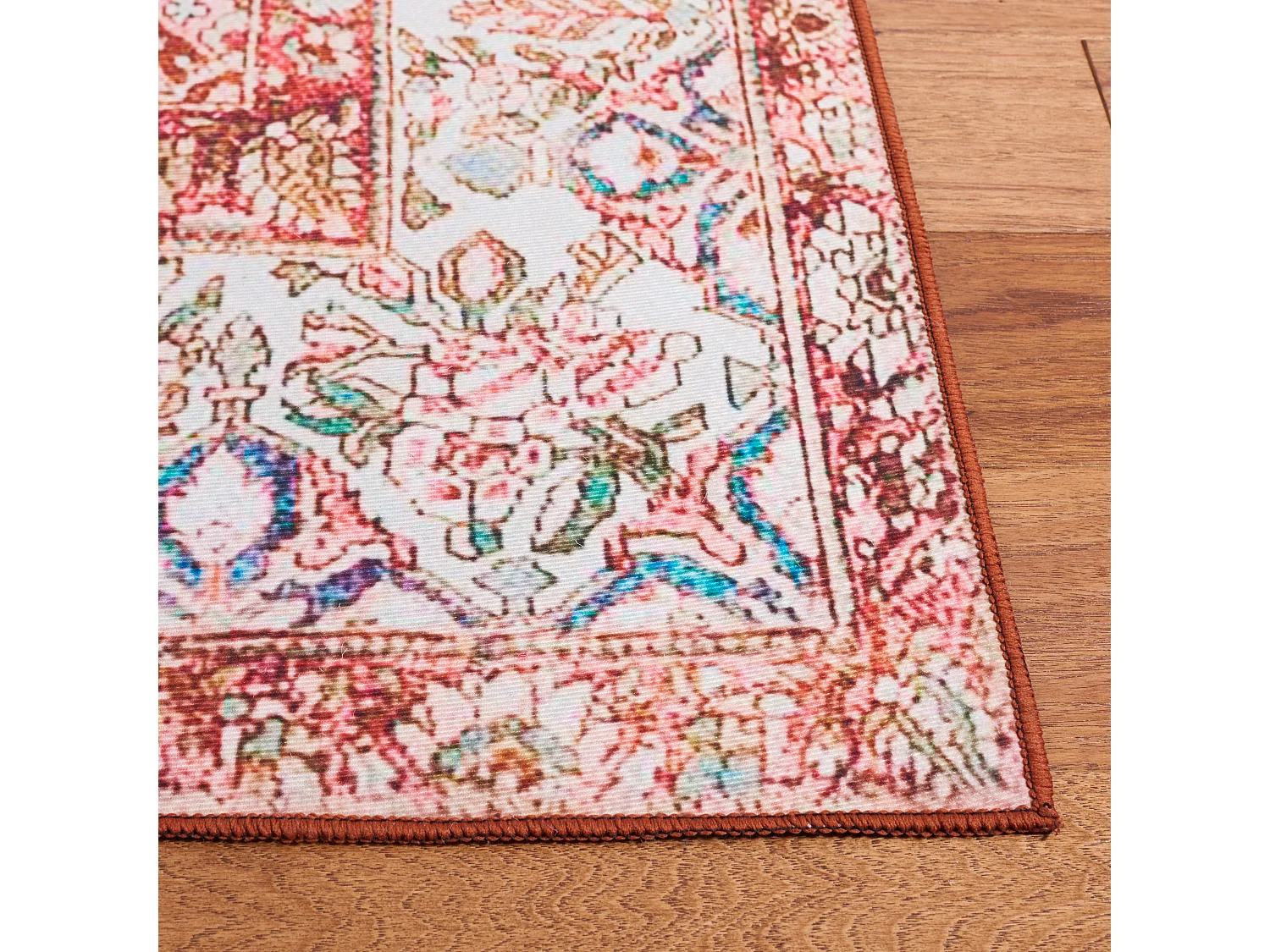 Tapis Rose/Crème 183 X 274 cm - Fleur