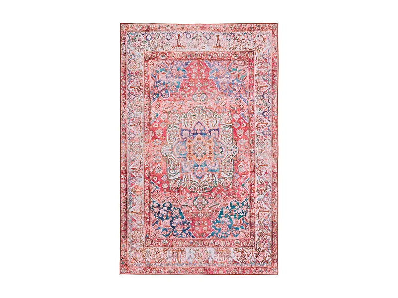 Tapis Rose/Crème 183 X 274 cm - Fleur