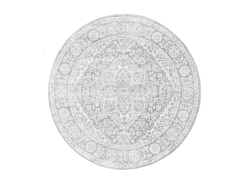 Tapis Gris clair/Ivoire 152 X 152 cm - Melany