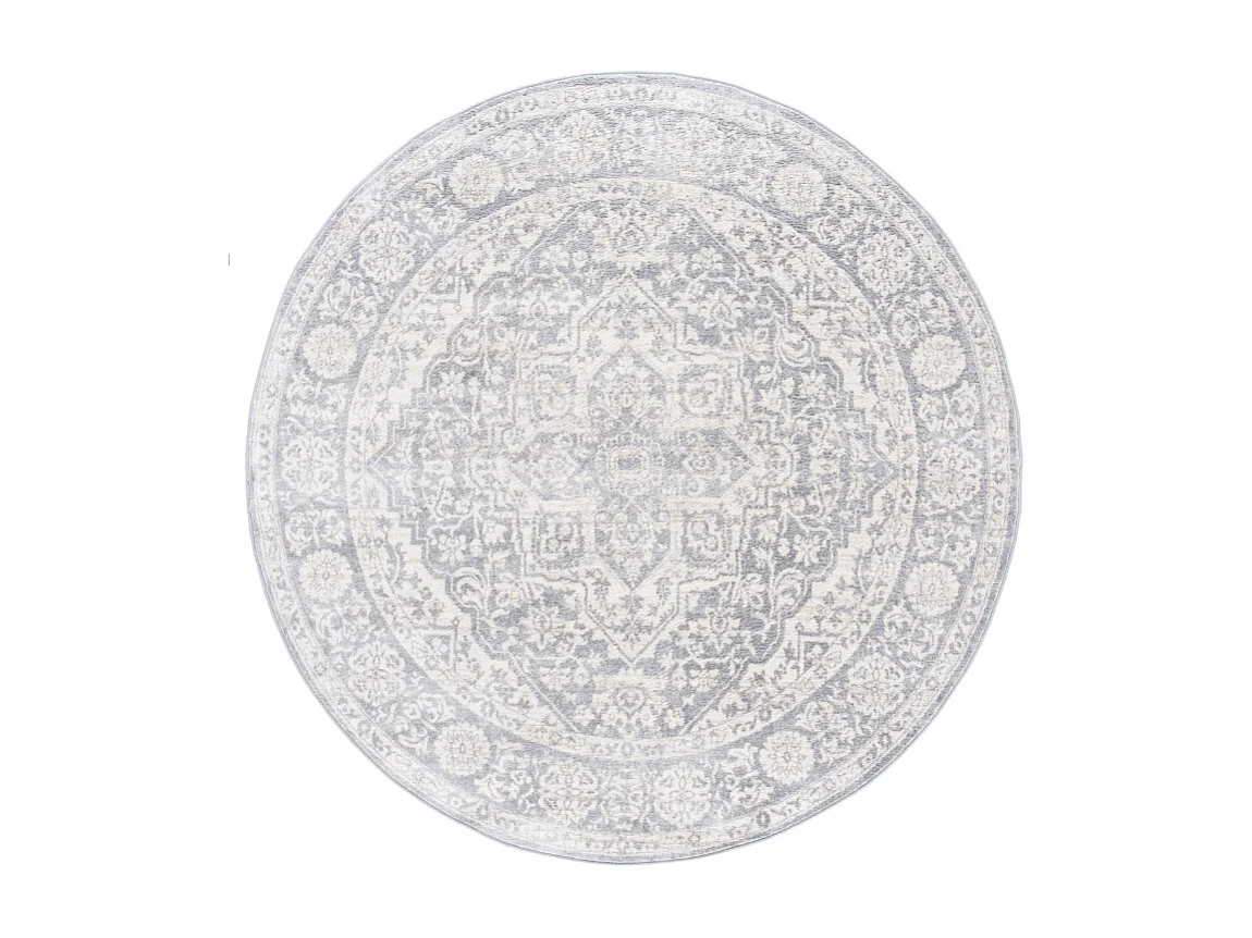 Tapis Gris clair/Ivoire 152 X 152 cm - Melany