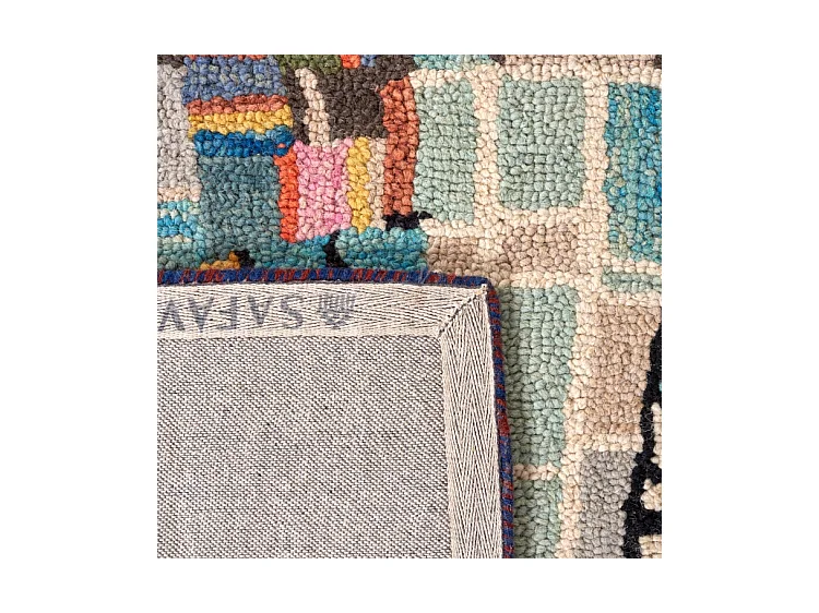 Tapis Ivoire/Noir 91 X 91 cm - Maren